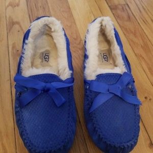 Ugg slip on blue Moccasins